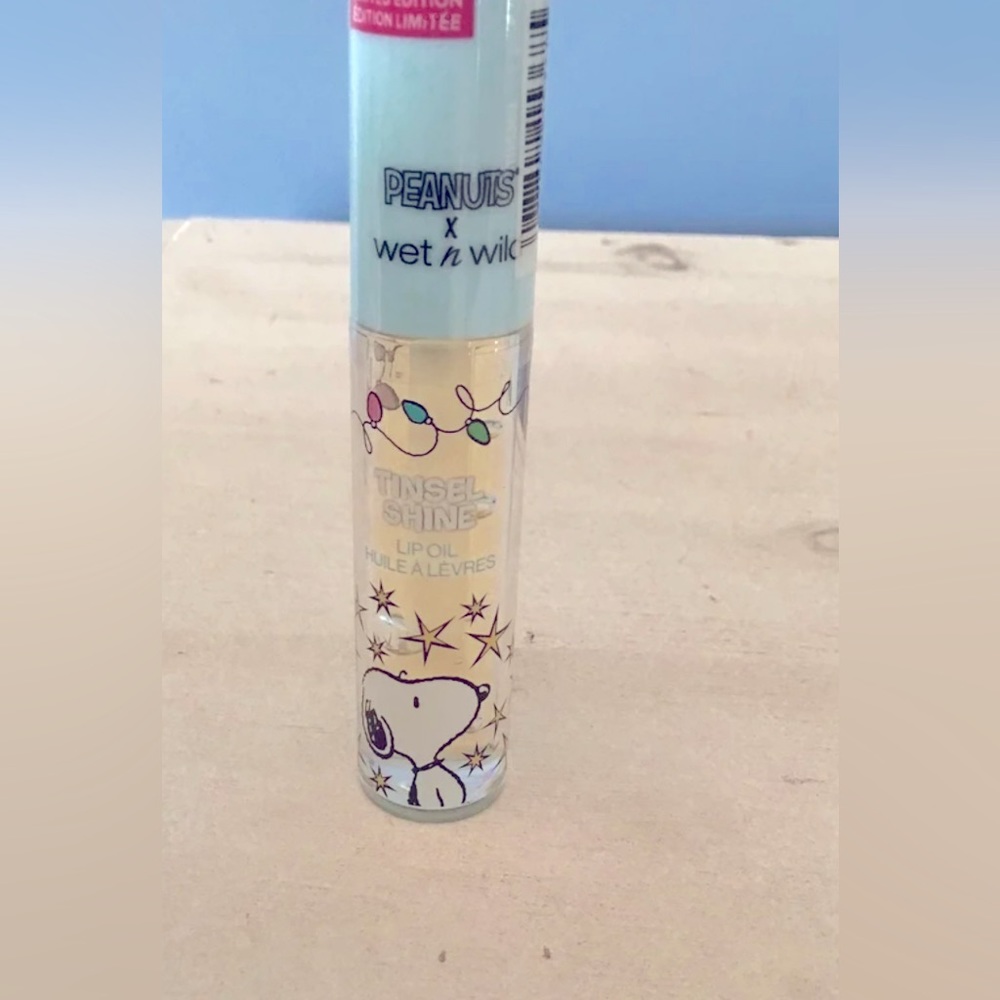 Wet n Wild x Peanuts Tinsel Shine lip oil clear new sealed
